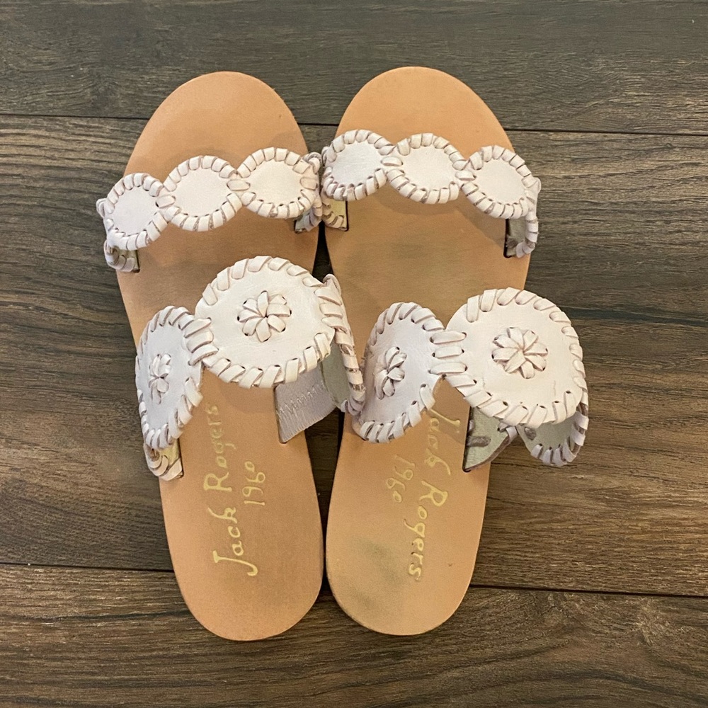 Jack Rogers Pale Blush Miss Lauren Sandals